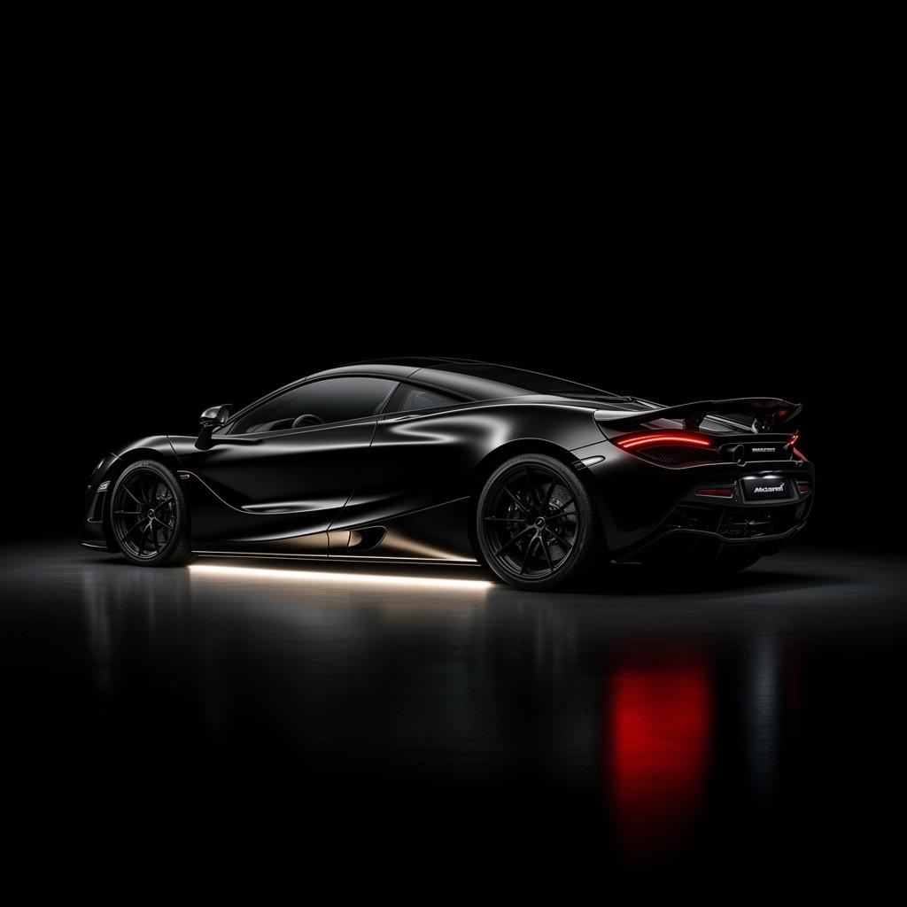 McLaren — Satin Black Wrap, Full Transformation